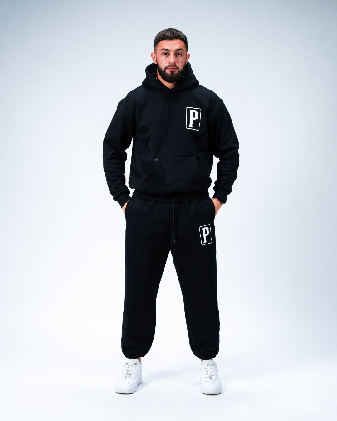 PRO HOODIE BLACK/WHITE