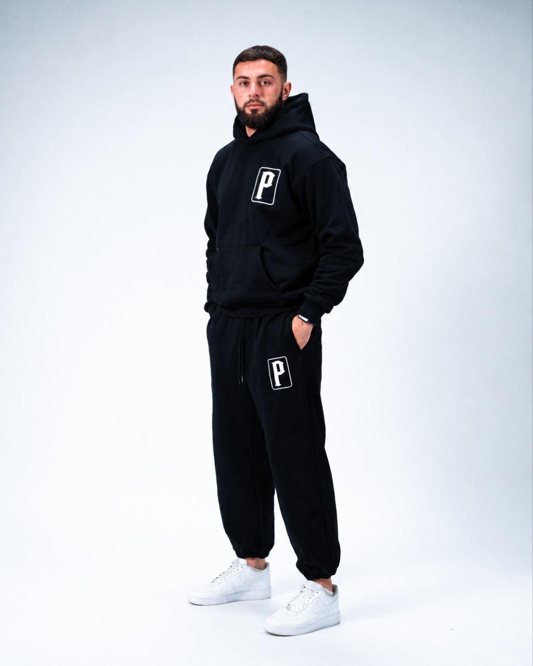 PRO TRACKPANTS BLACK/WHITE