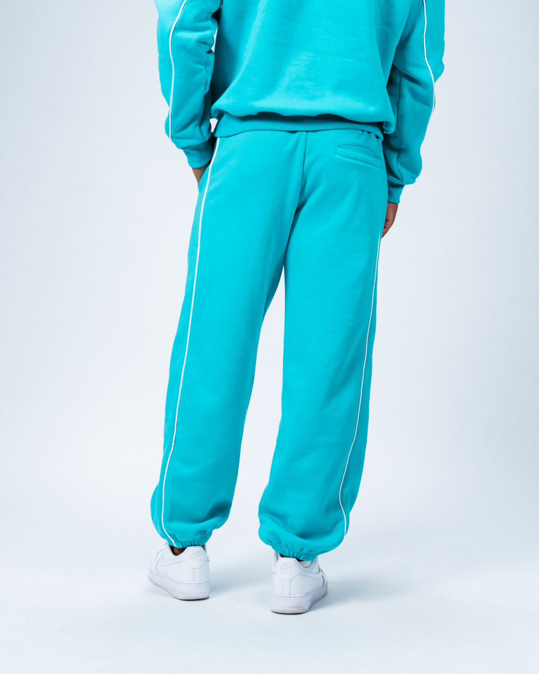 CLUB TRACKPANTS TEAL/WHITE
