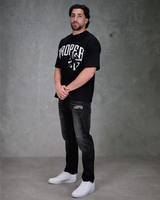 PROPER OFFSET OVERSIZED TEE BLACK
