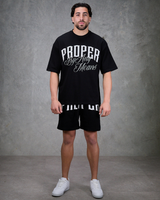 PROPER MOTIVE OVERSIZED TEE BLACK