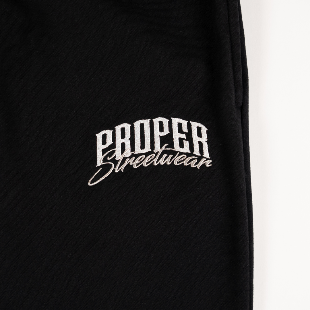 PROPER SIGNATURE TRACKPANTS BLACK