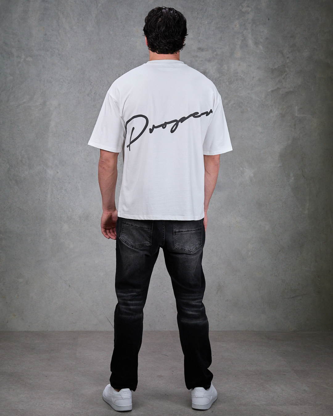 PROPER AUTOGRAPH TONAL OVERSIZED TEE WHITE