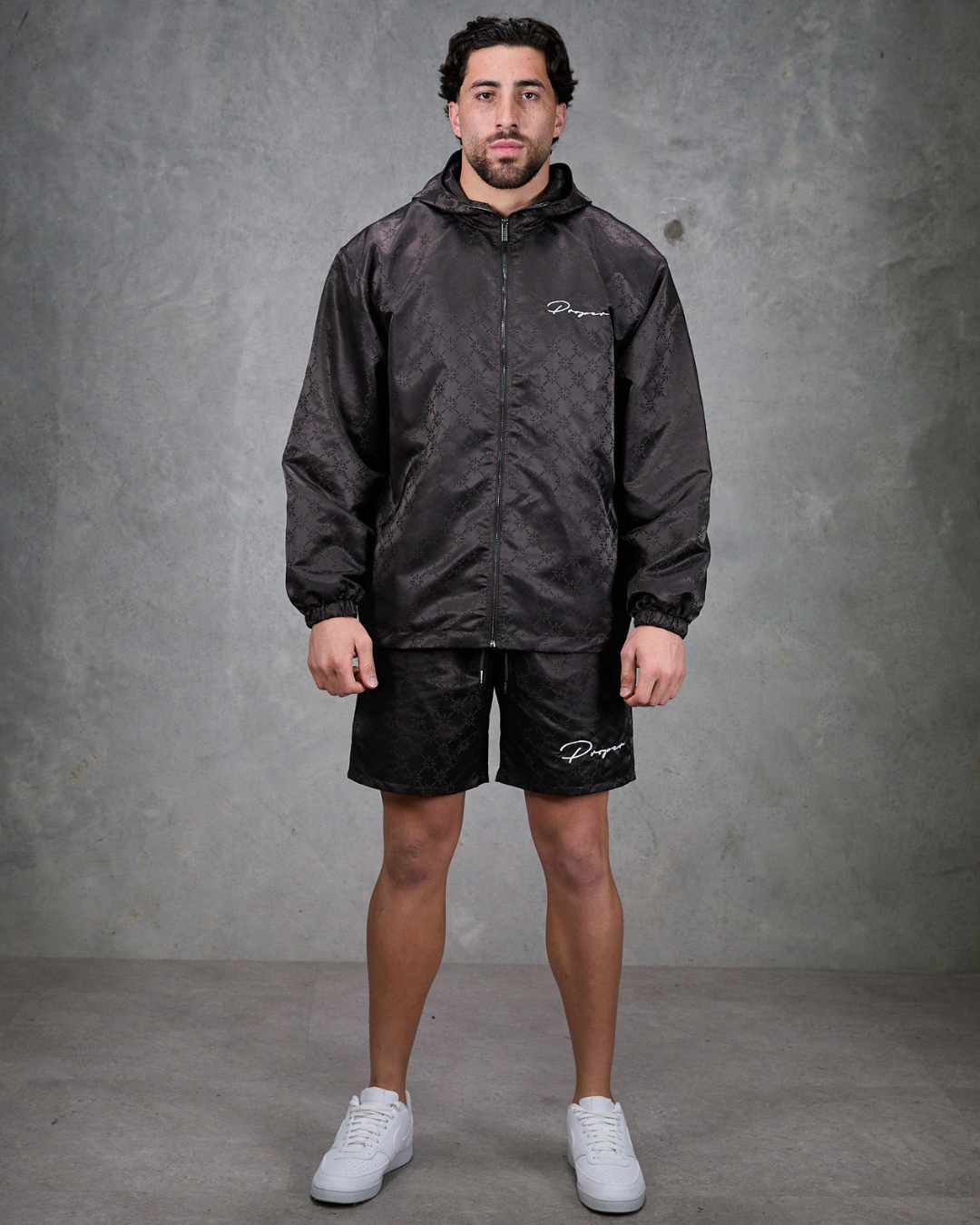 PROPER AUTOGRAPH CHROME ZIP UP JACKET GREY
