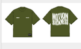 MOTION SICKNESS OVERSIZED TEE KAHKI GREEN