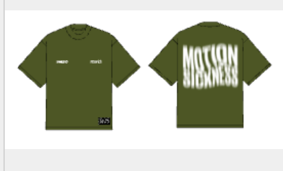MOTION SICKNESS OVERSIZED TEE