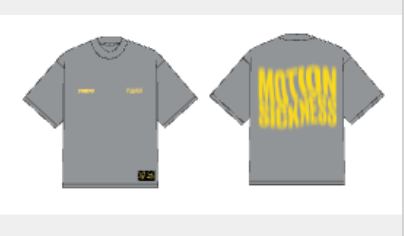 MOTION SICKNESS OVERSIZED TEE