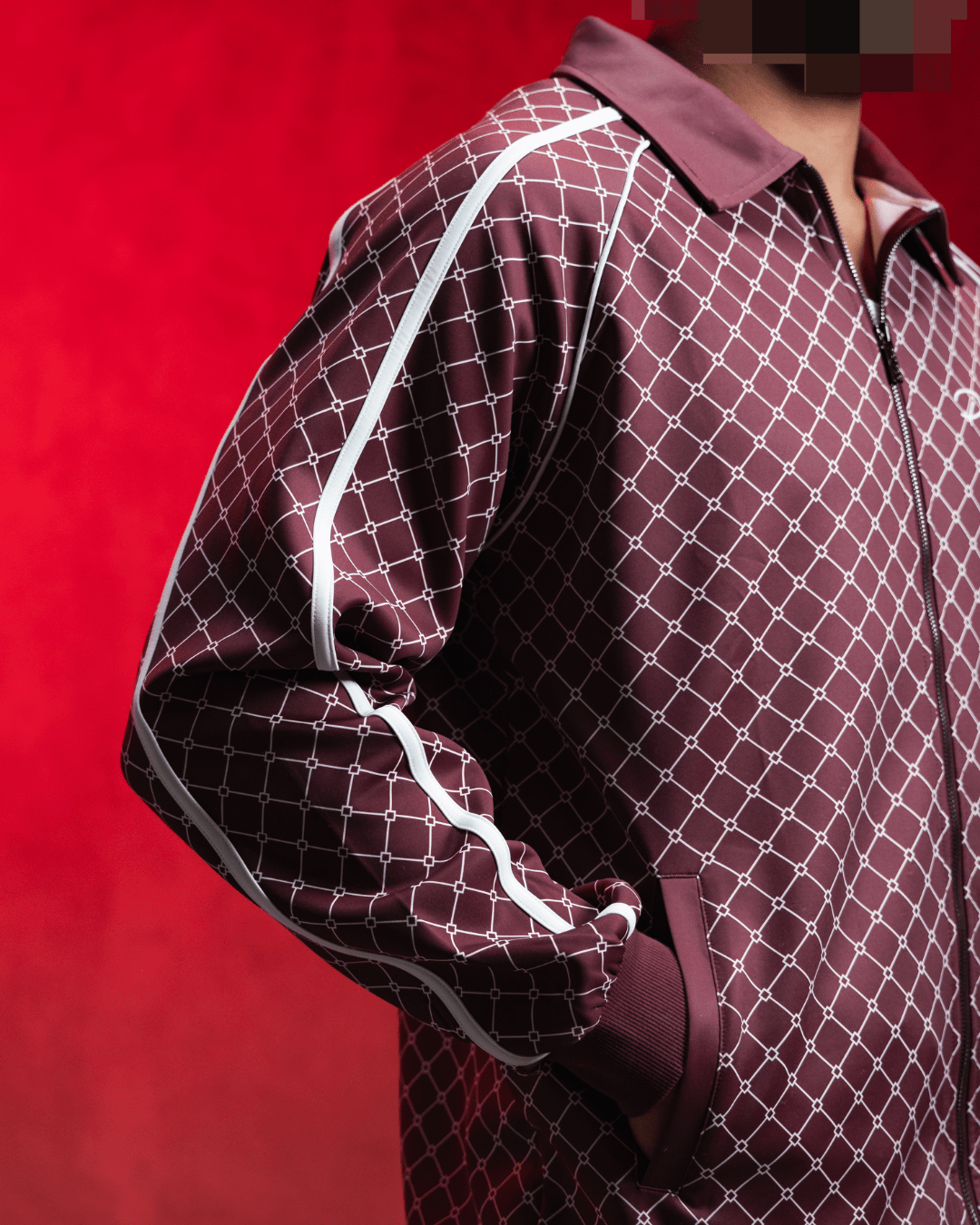 AUTOGRAPH ZIP UP JACKET CRIMSON - Proper Streetwear