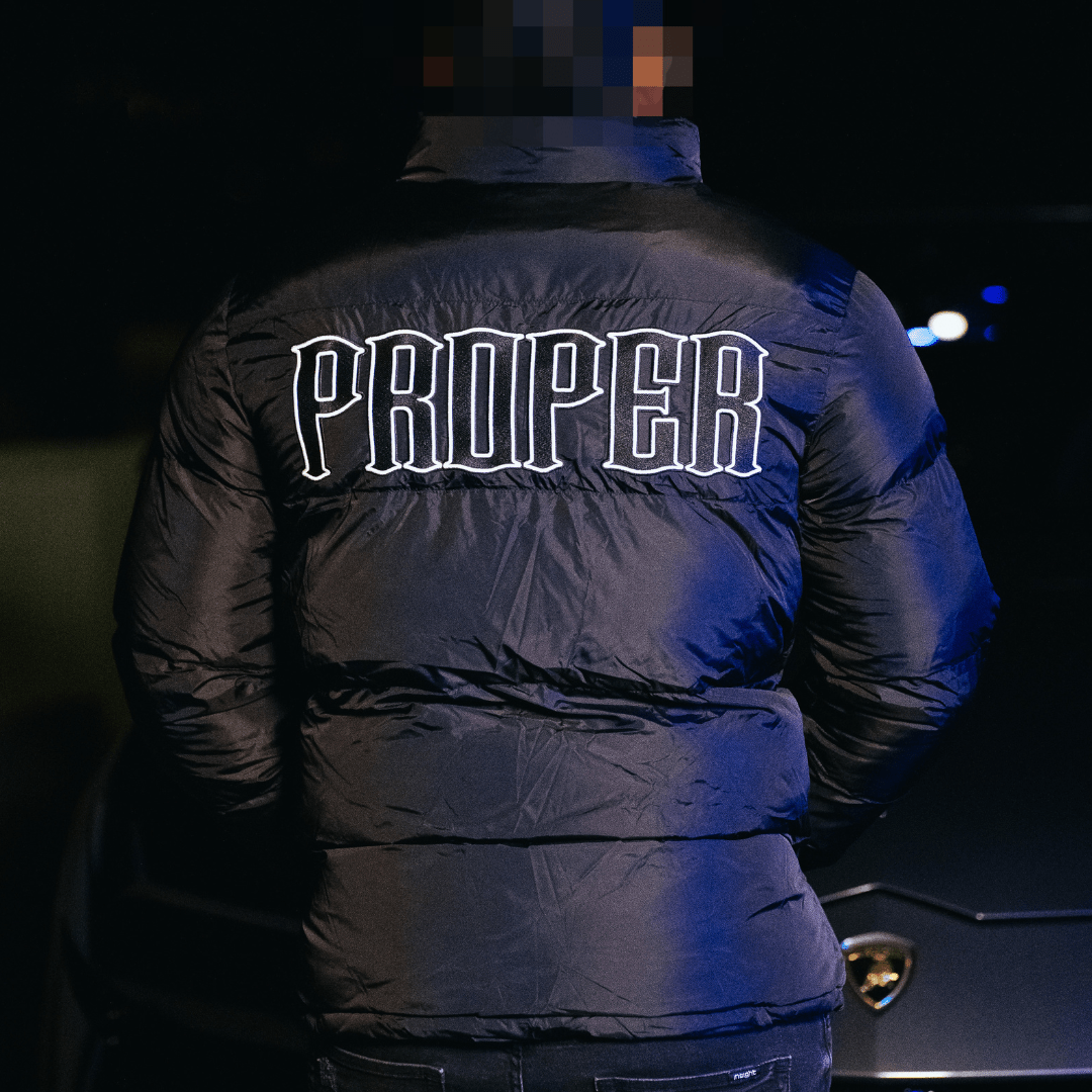 BLACK ICE PUFFER JACKET - Proper Streetwear