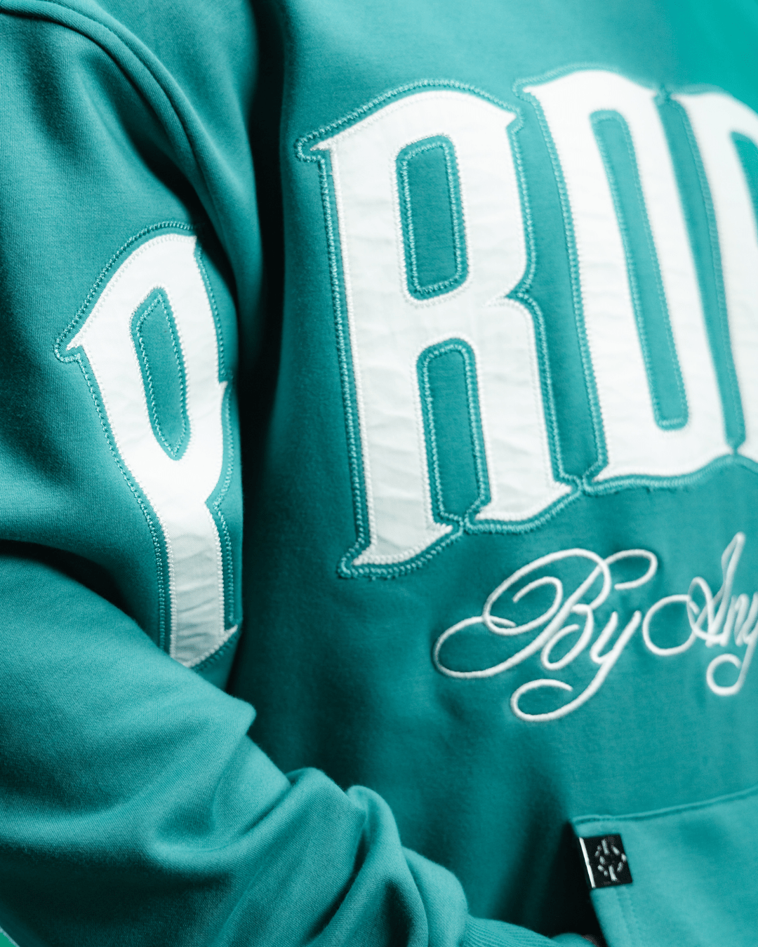 BY ANY MEANS HOODIE CYAN - Proper Streetwear