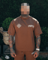 DIAMOND OVERSIZED TEE BROWN - Proper Streetwear