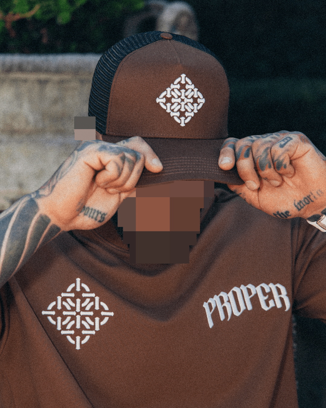 DIAMOND TRUCKER CAP BROWN - Proper Streetwear