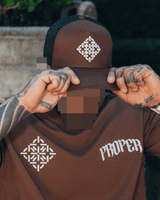 DIAMOND TRUCKER CAP BROWN - Proper Streetwear