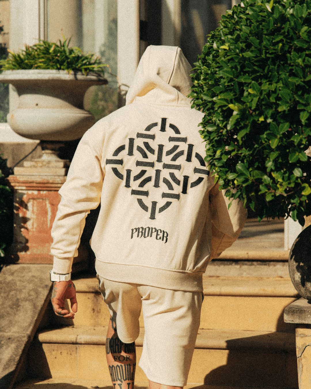 DIAMOND ZIP UP JACKET STONE - Proper Streetwear