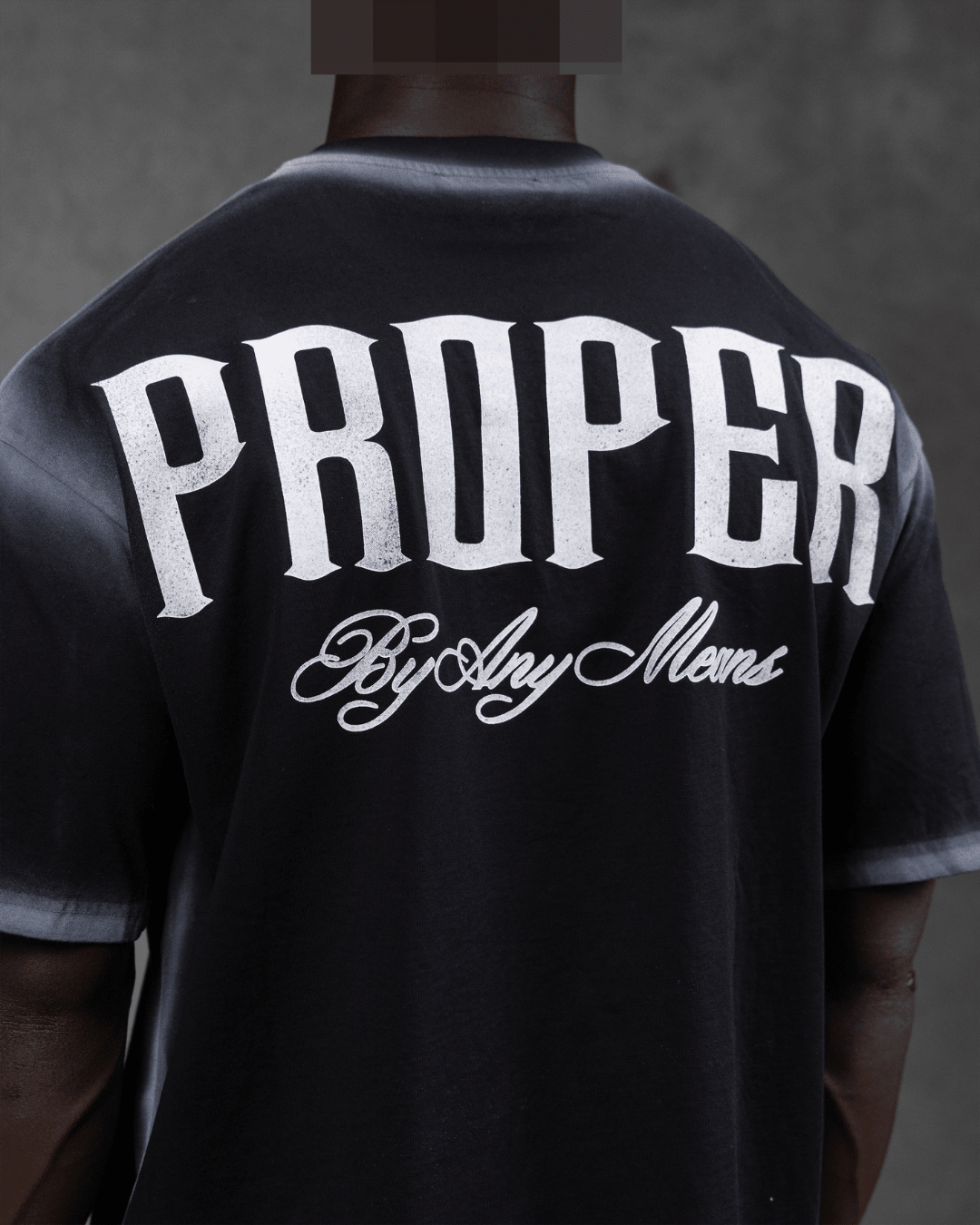 HALO OVERSIZED TEE BLACK - Proper Streetwear
