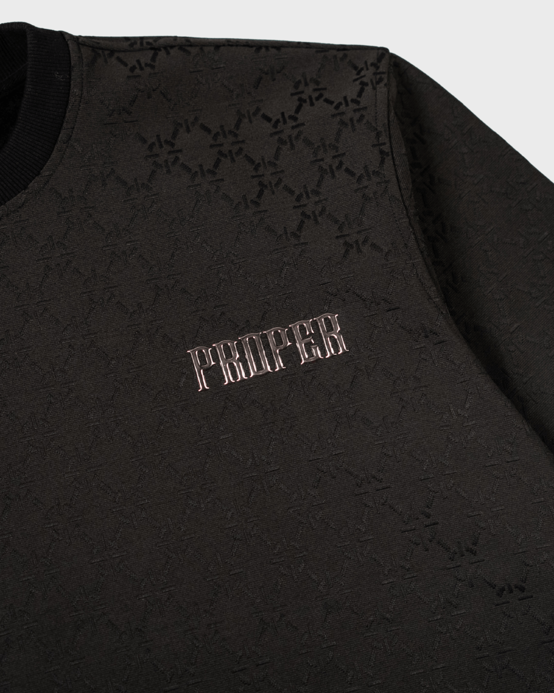 PHANTOM CREWNECK BLACK - Proper Streetwear