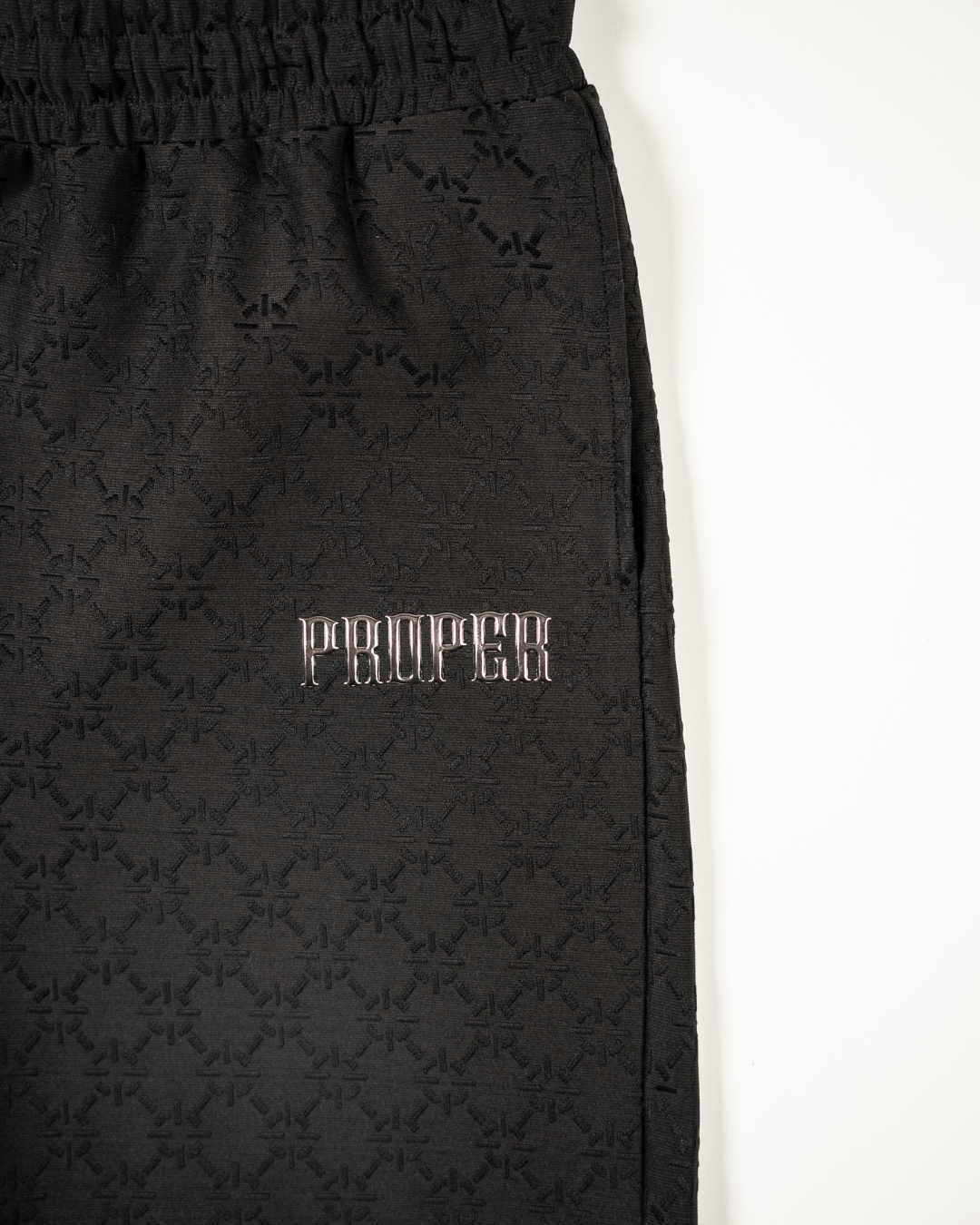 PHANTOM SHORTS BLACK - Proper Streetwear