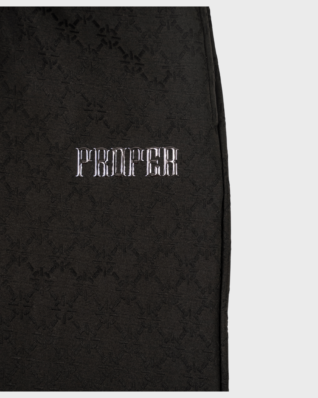 PHANTOM TRACKPANTS BLACK - Proper Streetwear