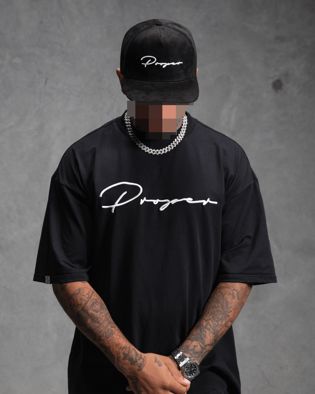 PROPER AUTOGRAPH OVERSIZED TEE BLACK - Proper Streetwear