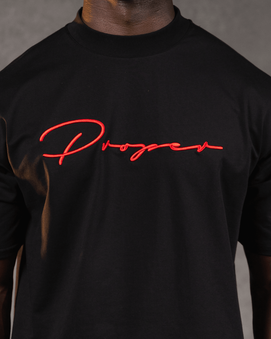 PROPER AUTOGRAPH OVERSIZED TEE BLACK/RED - Proper Streetwear