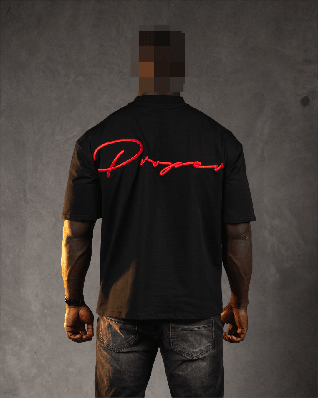 PROPER AUTOGRAPH OVERSIZED TEE BLACK/RED - Proper Streetwear