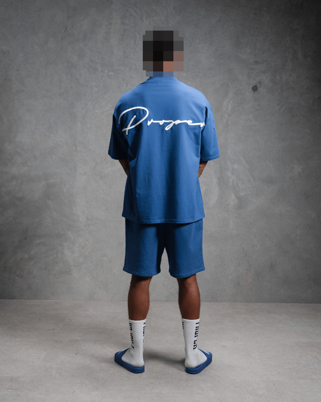 PROPER AUTOGRAPH OVERSIZED TEE BLUE - Proper Streetwear