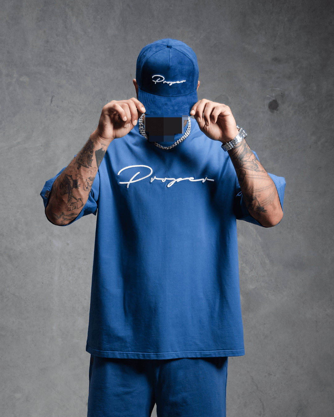 PROPER AUTOGRAPH OVERSIZED TEE BLUE - Proper Streetwear