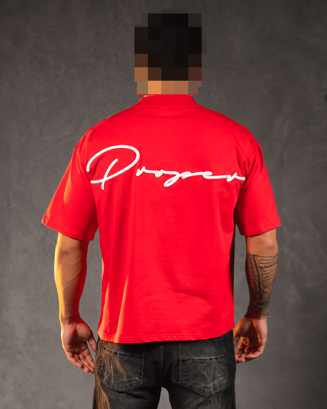 PROPER AUTOGRAPH OVERSIZED TEE RED - Proper Streetwear