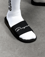 PROPER AUTOGRAPH SLIDES BLACK - Proper Streetwear