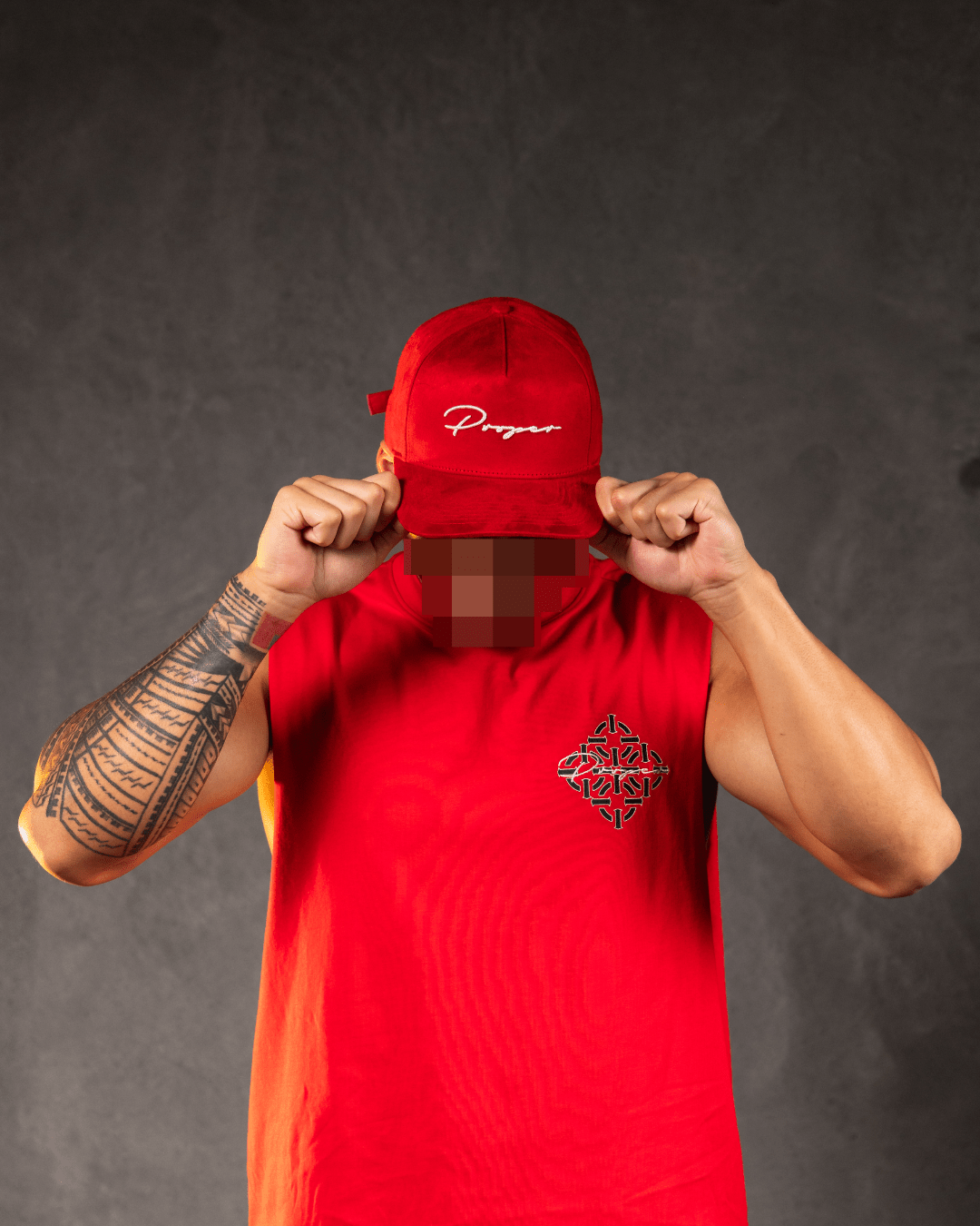 PROPER AUTOGRAPH SUEDE CAP RED/WHITE - Proper Streetwear