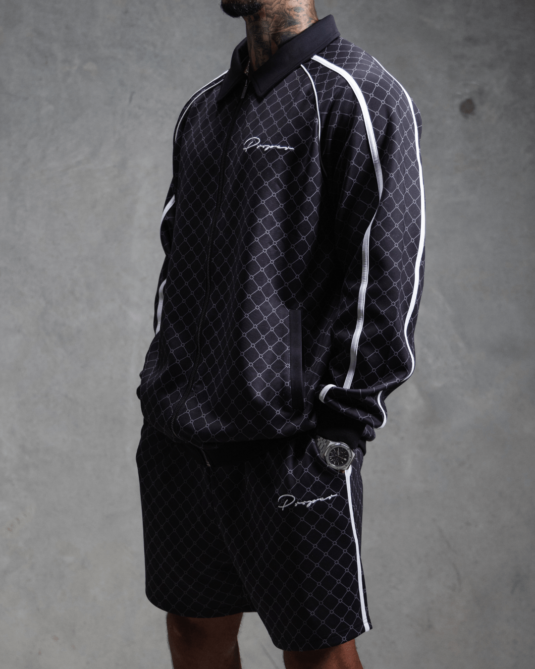 PROPER AUTOGRAPH ZIP UP JACKET BLACK - Proper Streetwear