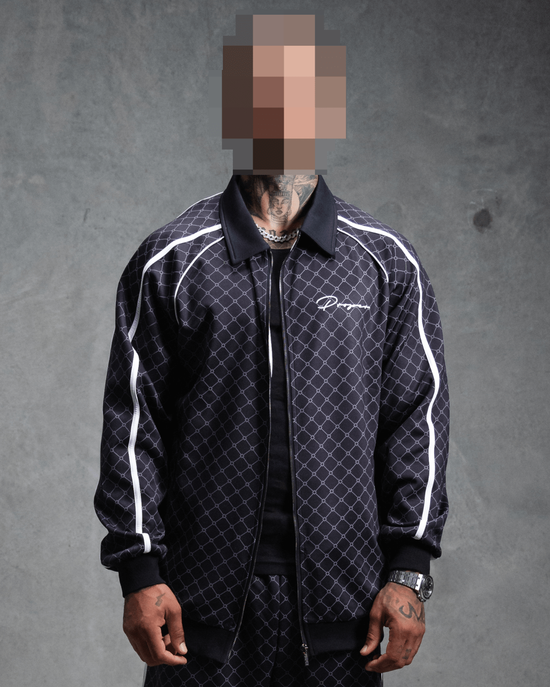 PROPER AUTOGRAPH ZIP UP JACKET BLACK - Proper Streetwear