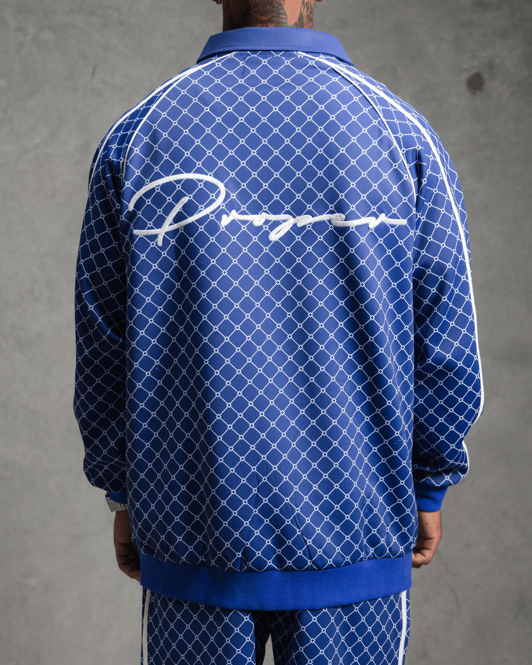 PROPER AUTOGRAPH ZIP UP JACKET BLUE - Proper Streetwear