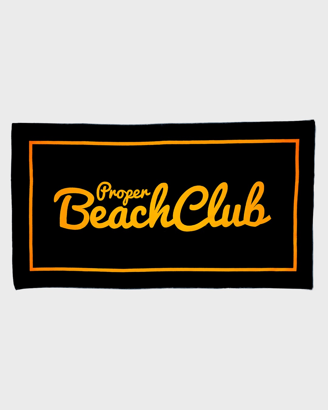 PROPER BEACH CLUB TOWEL BLACK - Proper Streetwear