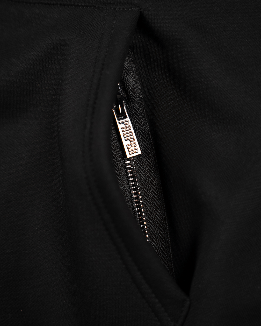 PROPER BY ANY MEANS HOODIE BLACK - Proper Streetwear