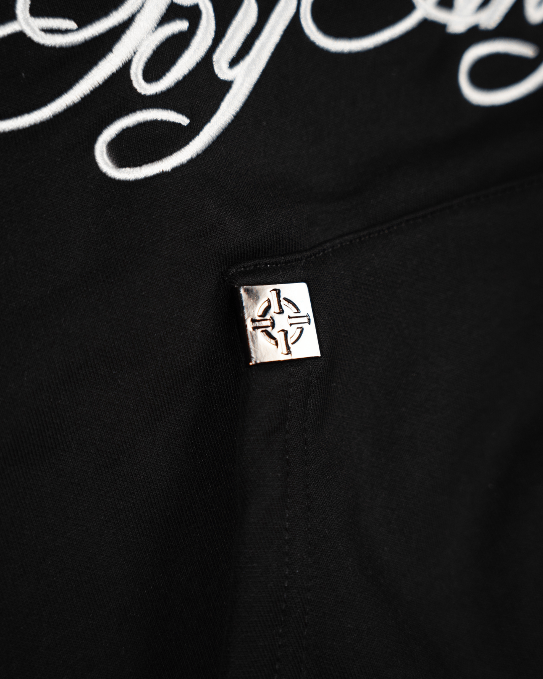 PROPER BY ANY MEANS HOODIE BLACK - Proper Streetwear