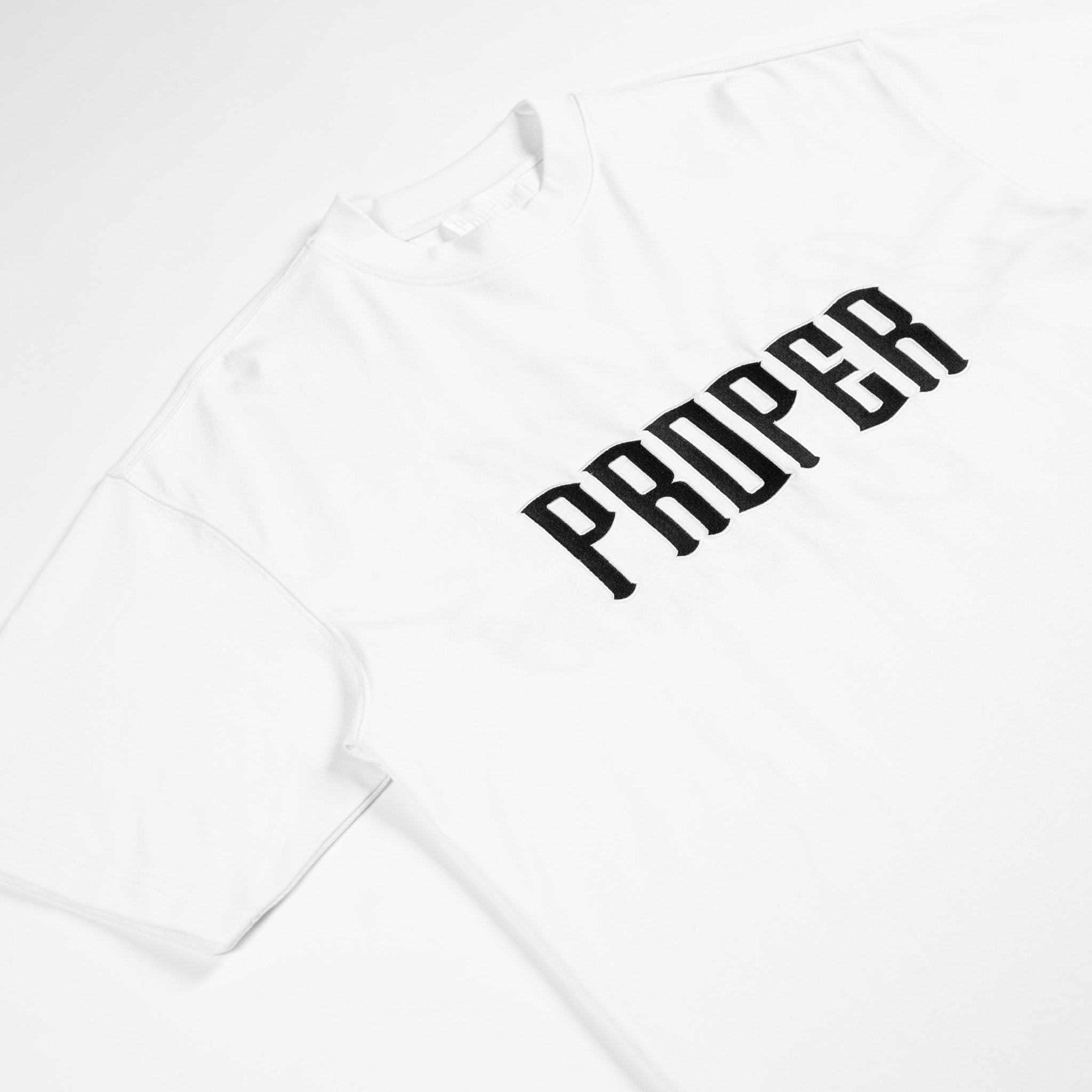 PROPER BY ANY MEANS OVERSIZED TEE WHITE - Proper Streetwear