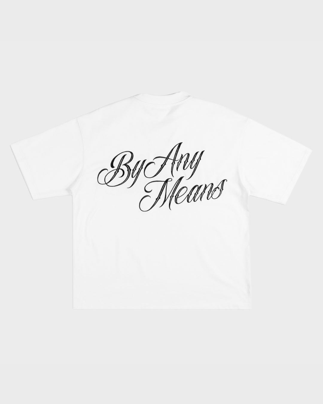 PROPER BY ANY MEANS OVERSIZED TEE WHITE - Proper Streetwear