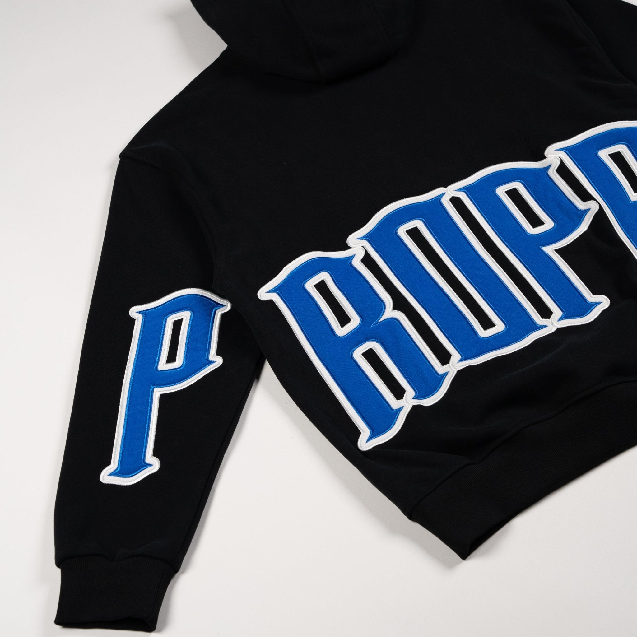 PROPER GENERAL HOODIE BLACK/BLUE - Proper Streetwear