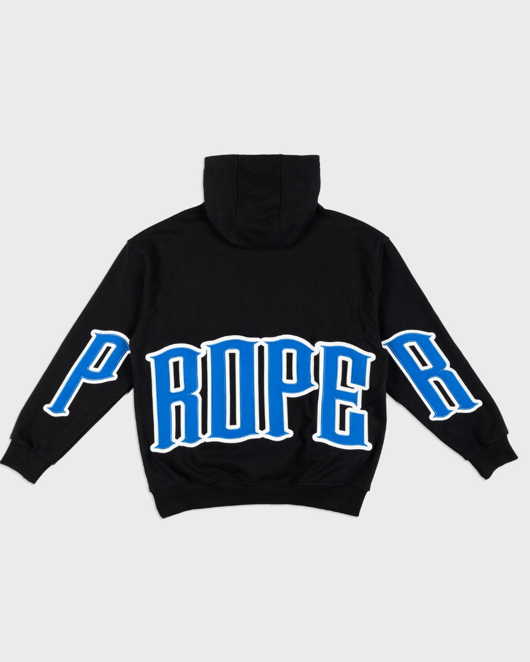 PROPER GENERAL HOODIE BLACK/BLUE - Proper Streetwear