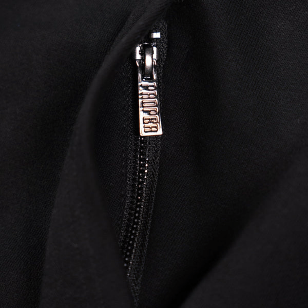 PROPER GENERAL HOODIE BLACK/GREEN - Proper Streetwear