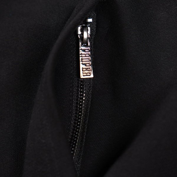 PROPER GENERAL HOODIE BLACK/PINK - Proper Streetwear