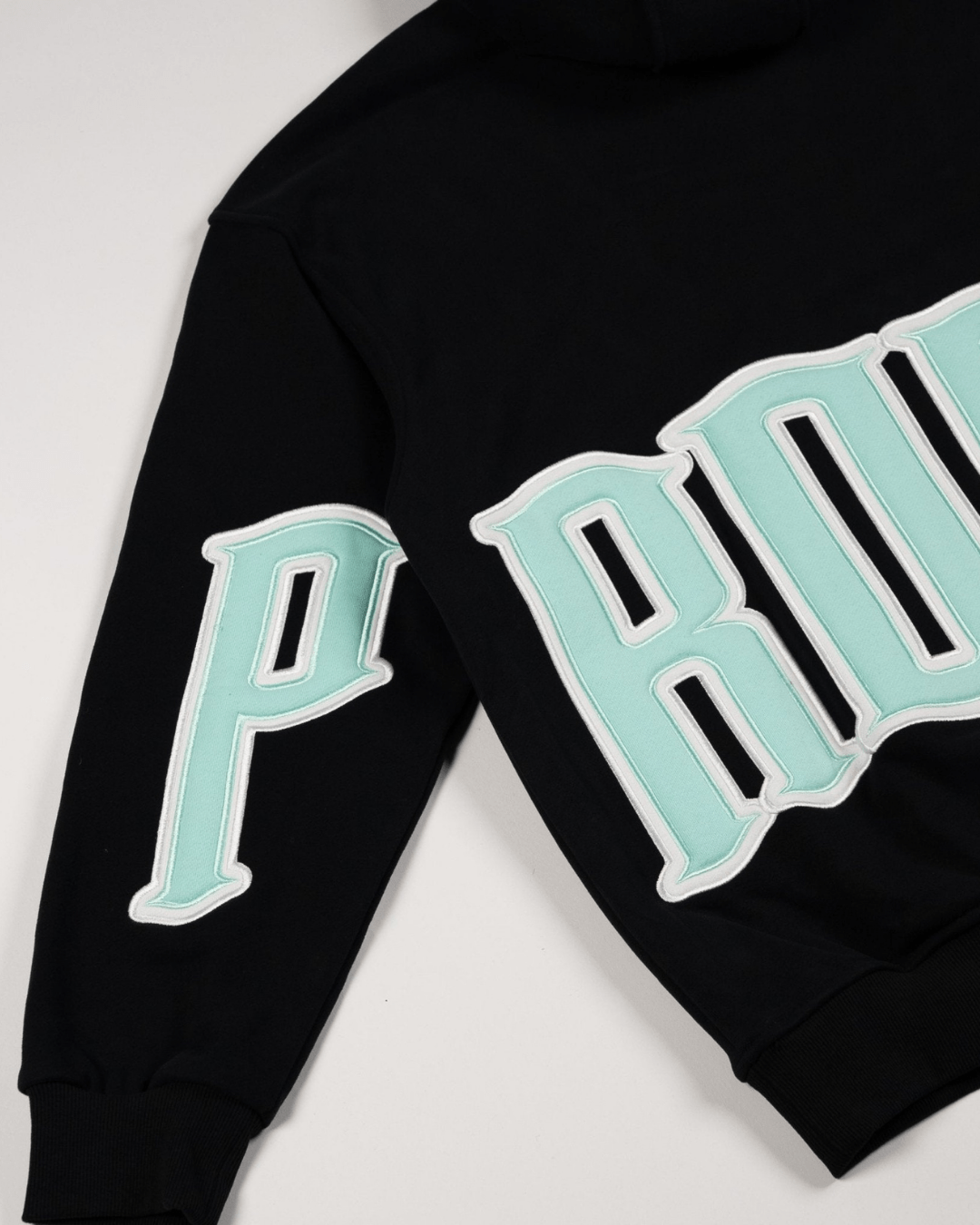 PROPER GENERAL HOODIE BLACK/TIFFANY BLUE - Proper Streetwear