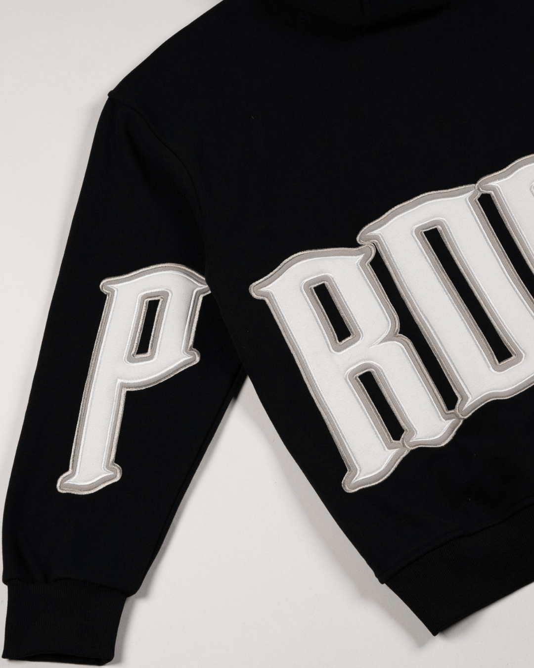 PROPER GENERAL HOODIE BLACK/WHITE - Proper Streetwear
