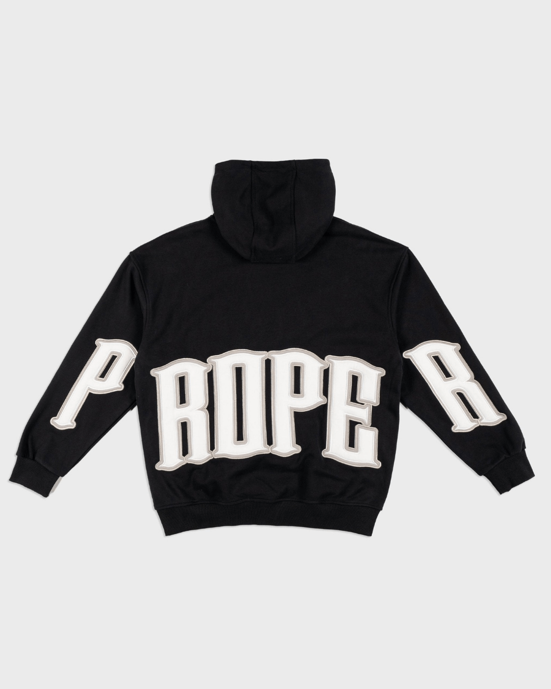 PROPER GENERAL HOODIE BLACK/WHITE - Proper Streetwear