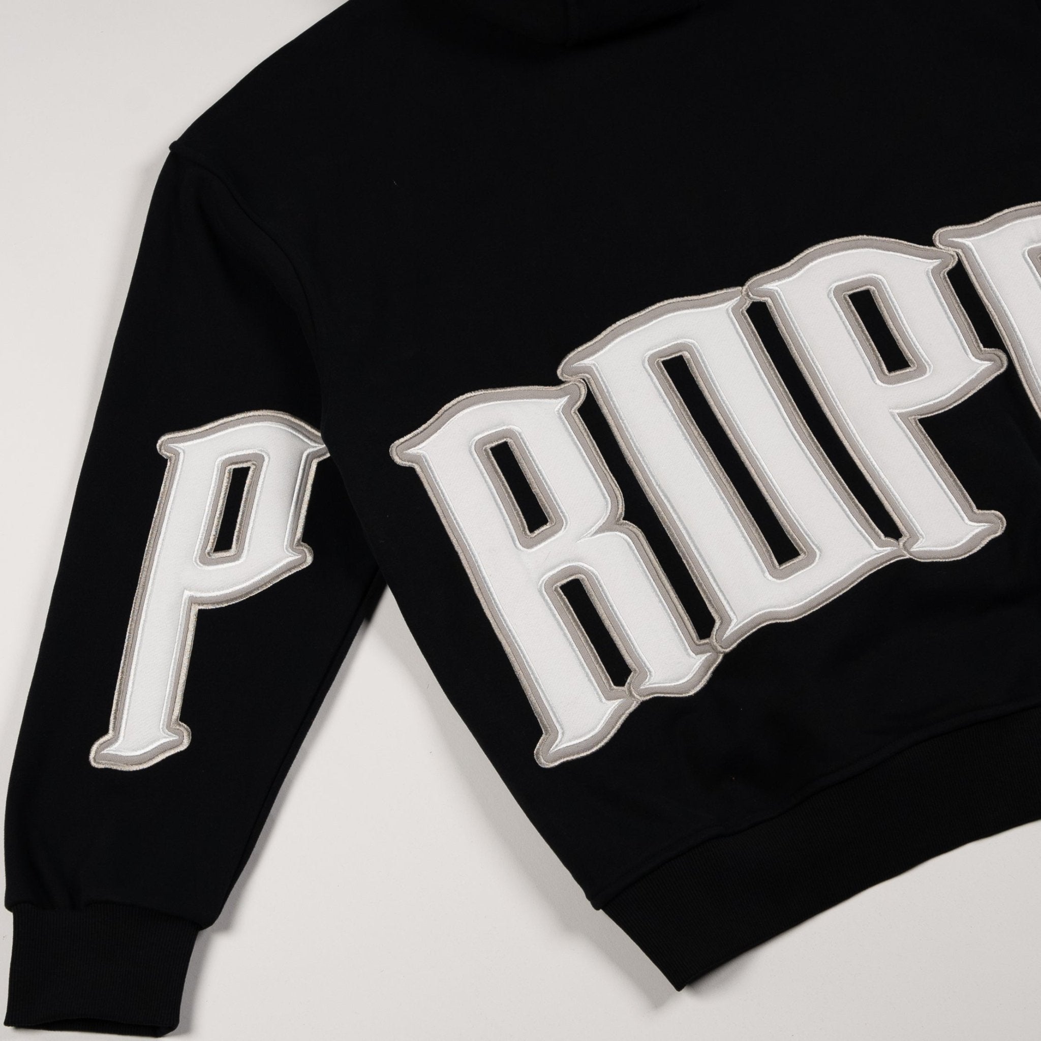 PROPER GENERAL HOODIE BLACK/WHITE - Proper Streetwear