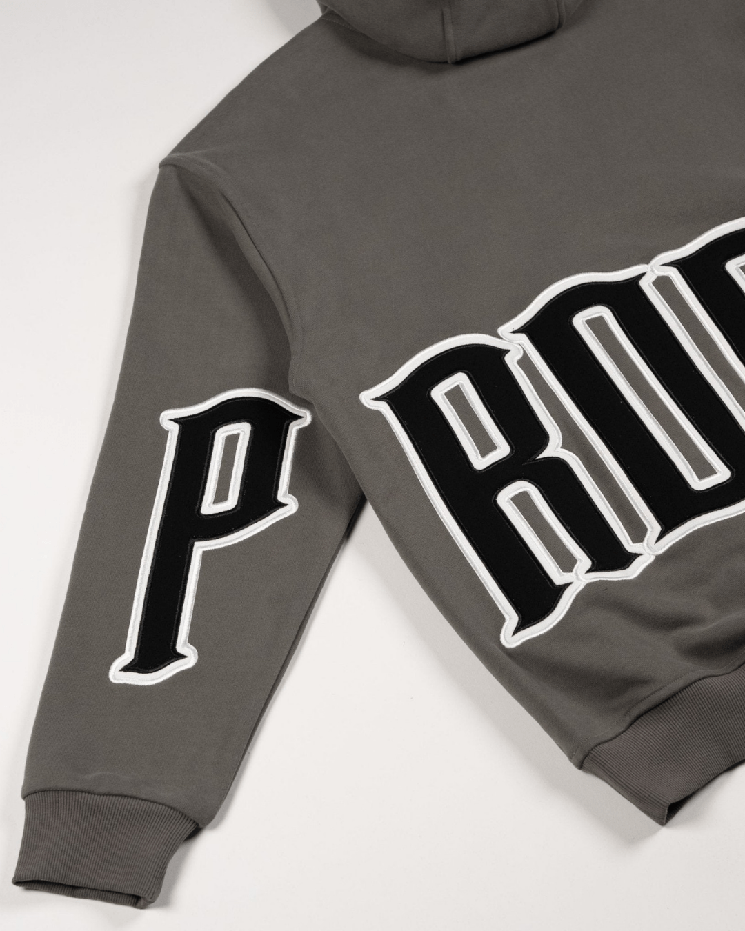 PROPER GENERAL HOODIE CHARCOAL/BLACK - Proper Streetwear