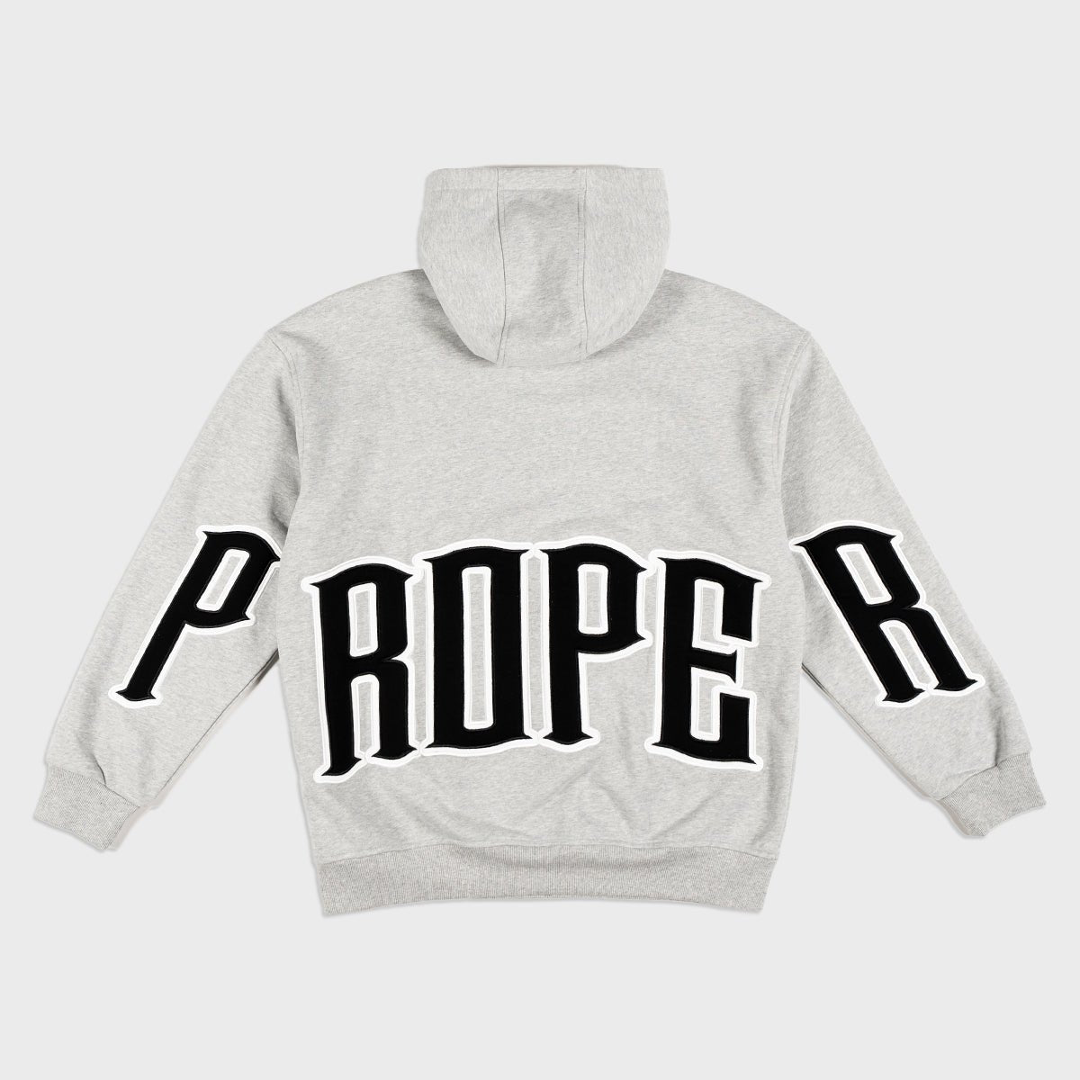 PROPER GENERAL HOODIE GREY/BLACK - Proper Streetwear