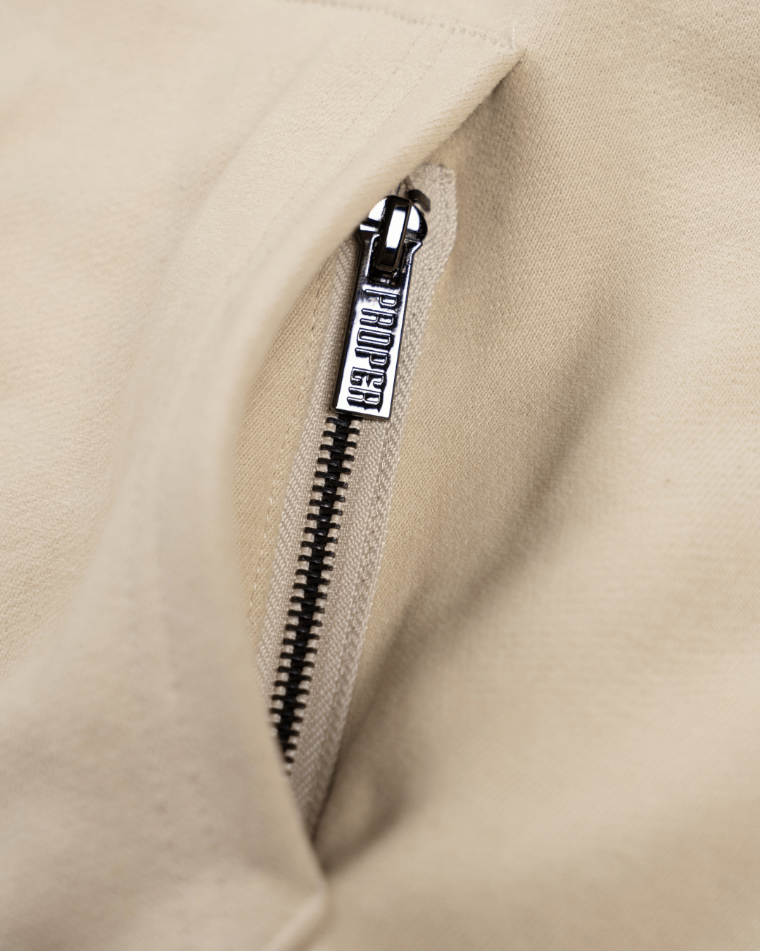 PROPER GENERAL HOODIE STONE/BLACK - Proper Streetwear