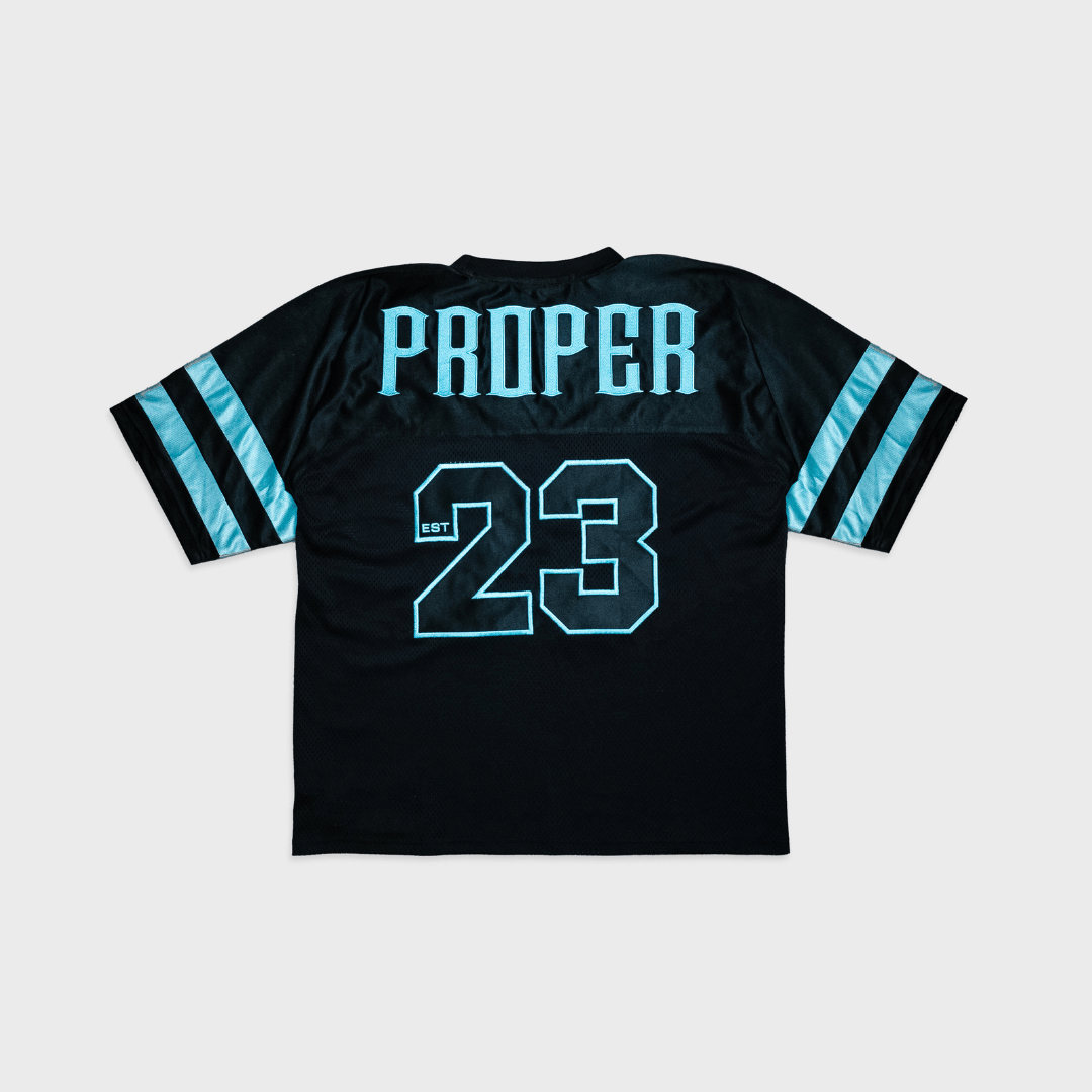 PROPER KIDS MVP JERSEY BLACK/ICY BLUE - Proper Streetwear